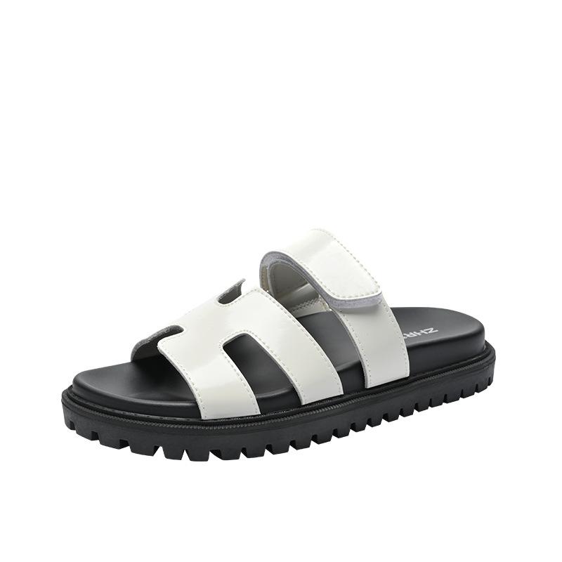 Womens Sandals | Monochrome Cut Out Strap Sandal Footwear Sandals